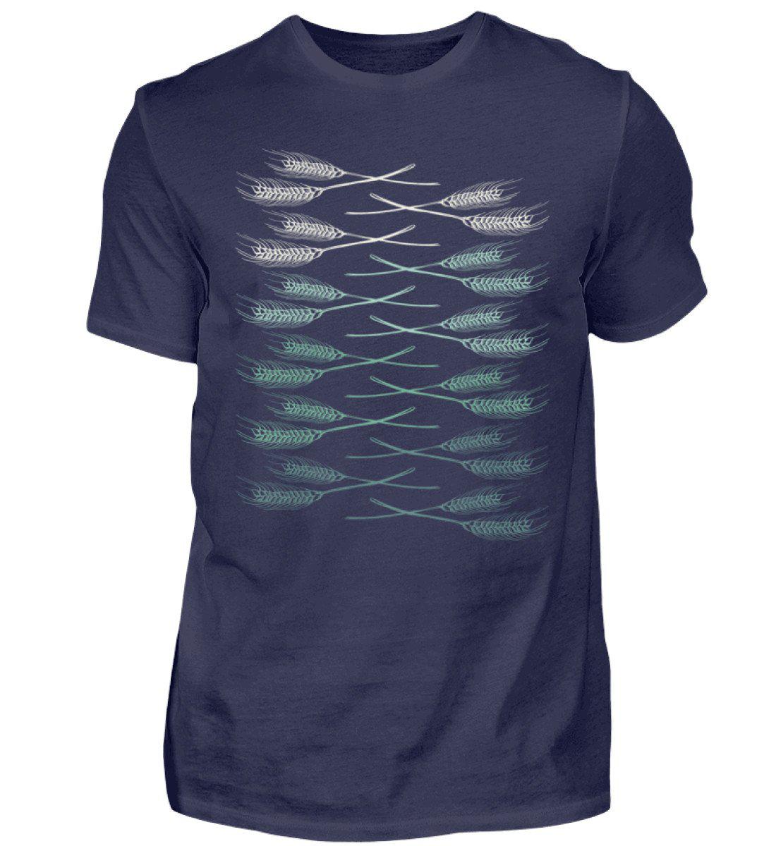 Retro Getreide Horizon · Herren T-Shirt-Herren Basic T-Shirt-Navy-S-Agrarstarz
