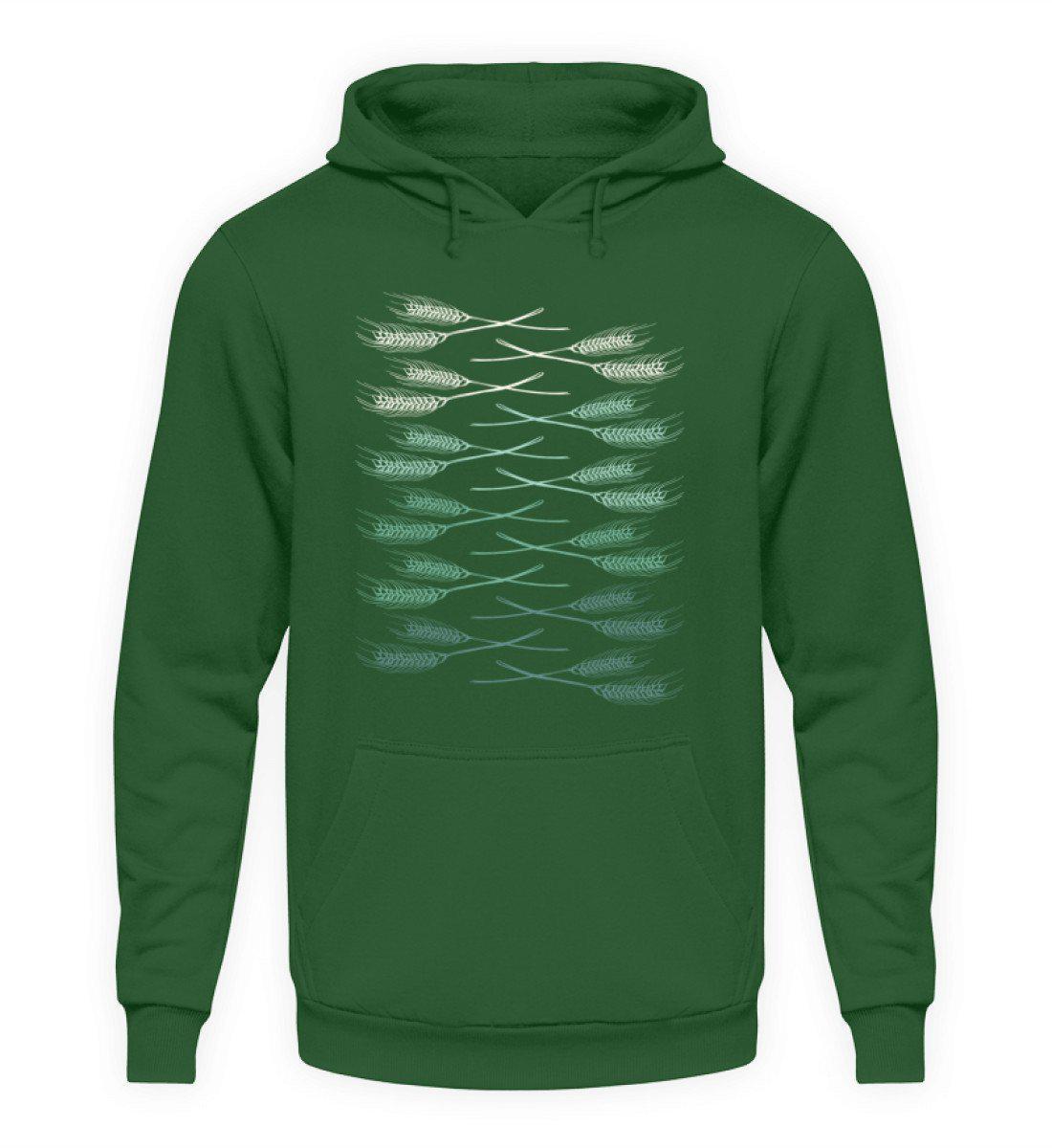 Retro Getreide Horizon · Unisex Kapuzenpullover Hoodie-Unisex Hoodie-Bottle Green-L-Agrarstarz