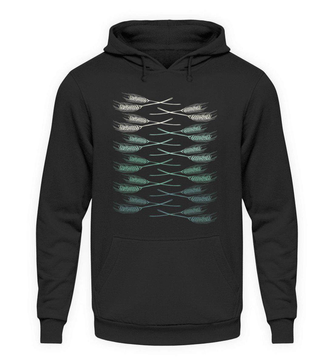 Retro Getreide Horizon · Unisex Kapuzenpullover Hoodie-Unisex Hoodie-Jet Black-L-Agrarstarz