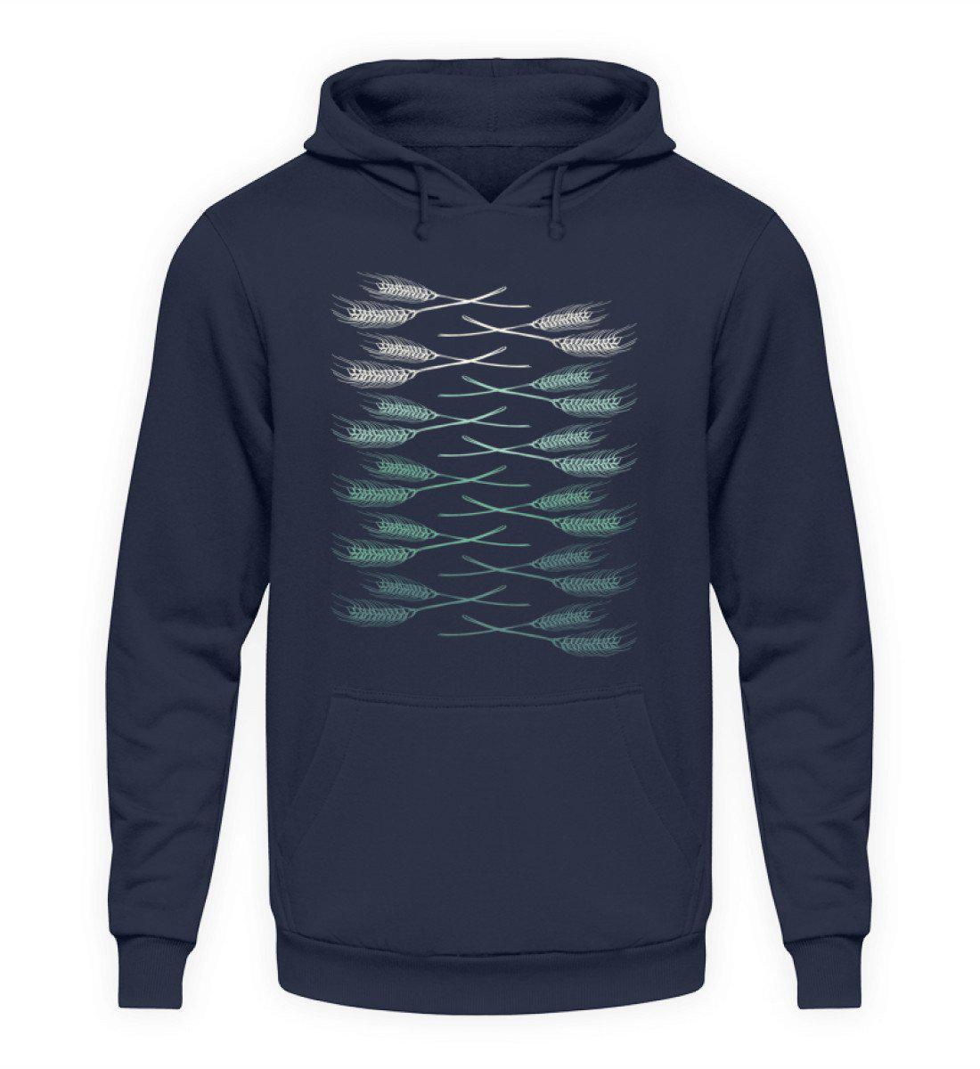 Retro Getreide Horizon · Unisex Kapuzenpullover Hoodie-Unisex Hoodie-Oxford Navy-L-Agrarstarz