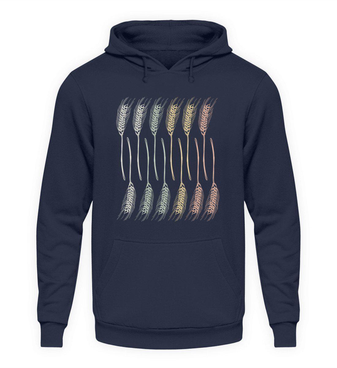 Retro Getreide Vertikum · Unisex Kapuzenpullover Hoodie-Unisex Hoodie-Oxford Navy-L-Agrarstarz