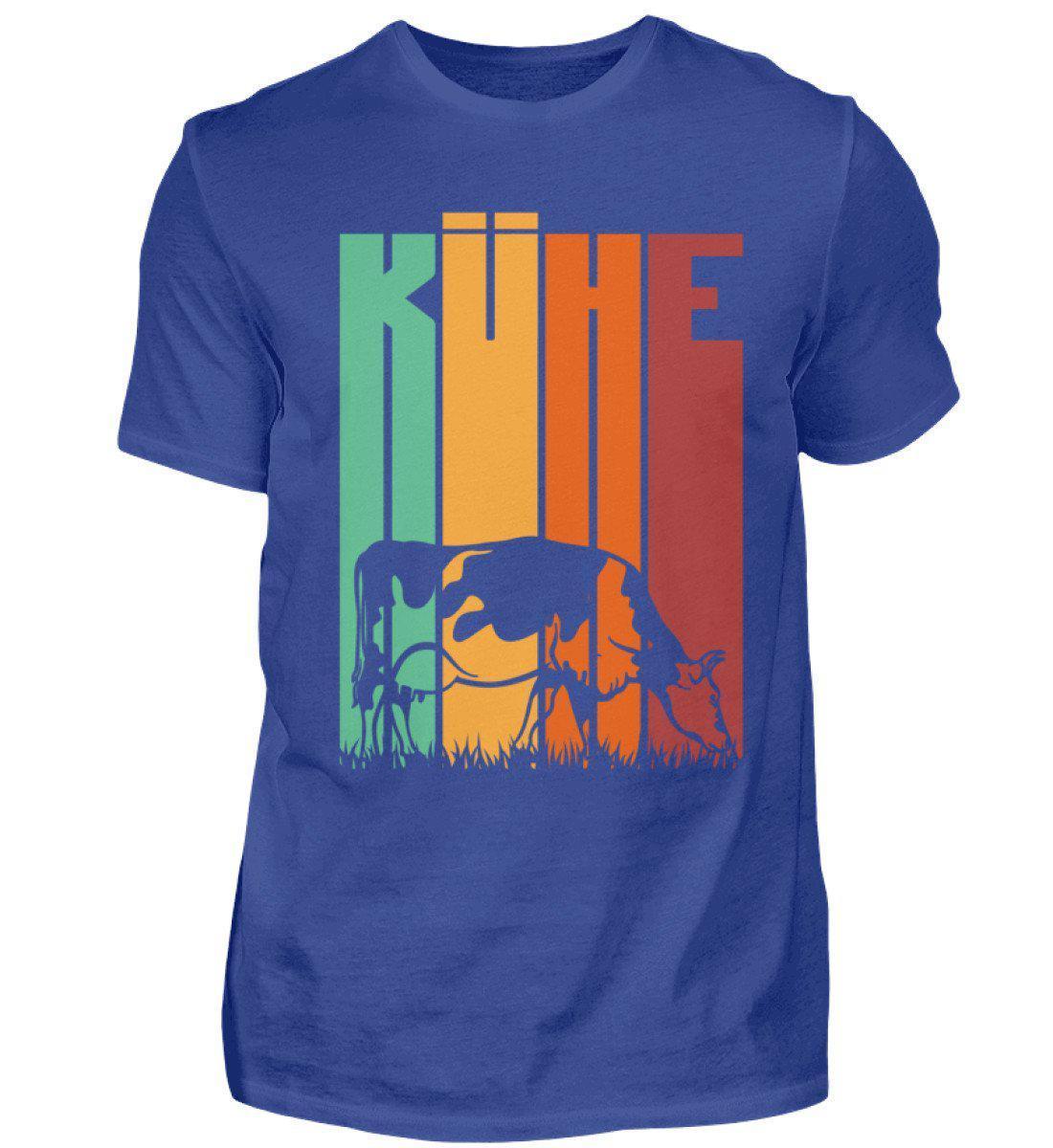 Retro Kühe · Herren T-Shirt-Herren Basic T-Shirt-Royal Blue-S-Agrarstarz