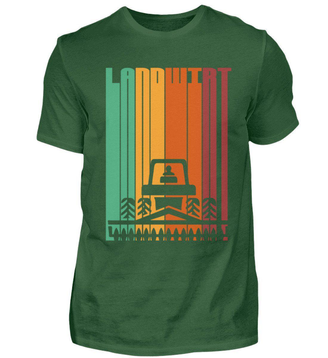 Retro Landwirt · Herren T-Shirt-Herren Basic T-Shirt-Bottle Green-S-Agrarstarz