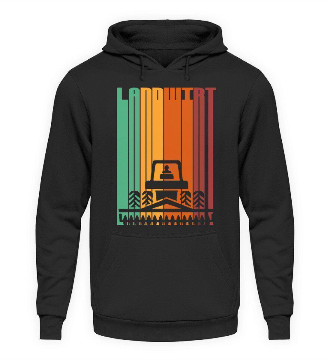 Retro Landwirt · Unisex Kapuzenpullover Hoodie-Unisex Hoodie-Jet Black-L-Agrarstarz
