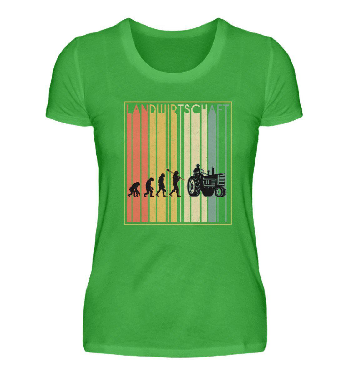 Retro Landwirtschaft · Damen T-Shirt-Damen Basic T-Shirt-Green Apple-S-Agrarstarz
