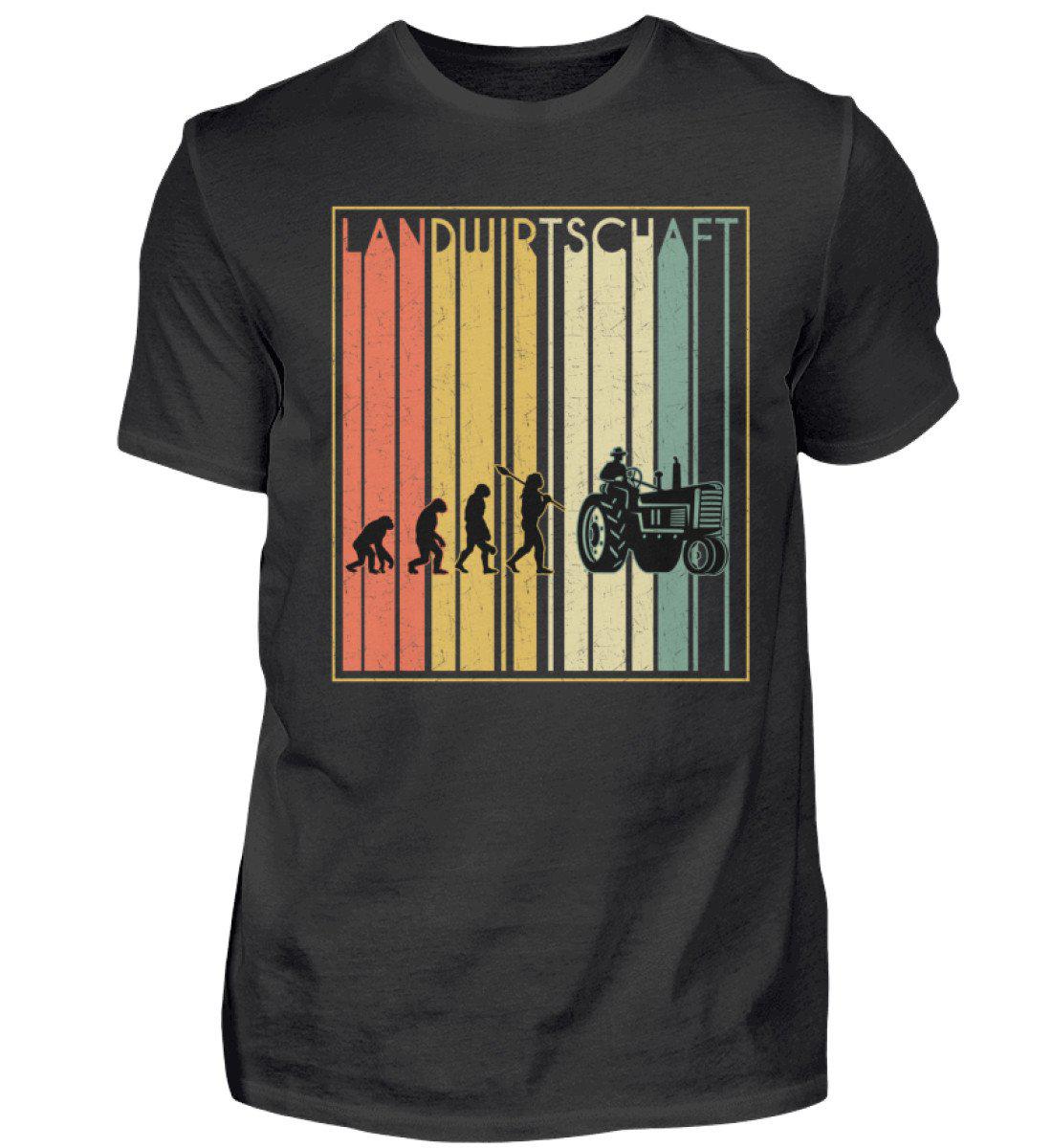 Retro Landwirtschaft · Herren T-Shirt-Herren Basic T-Shirt-Black-S-Agrarstarz