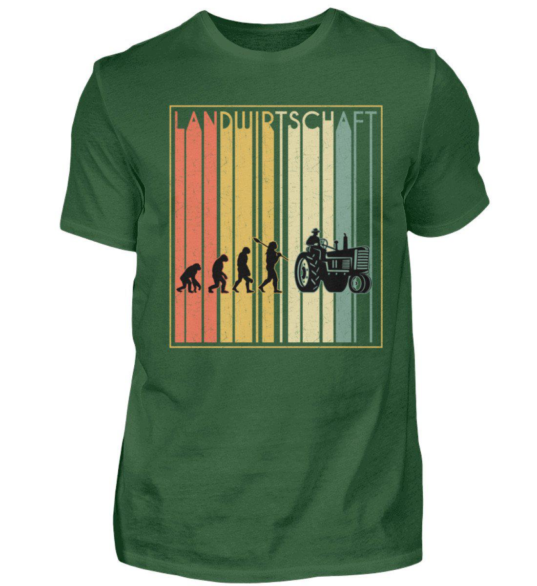 Retro Landwirtschaft · Herren T-Shirt-Herren Basic T-Shirt-Bottle Green-S-Agrarstarz