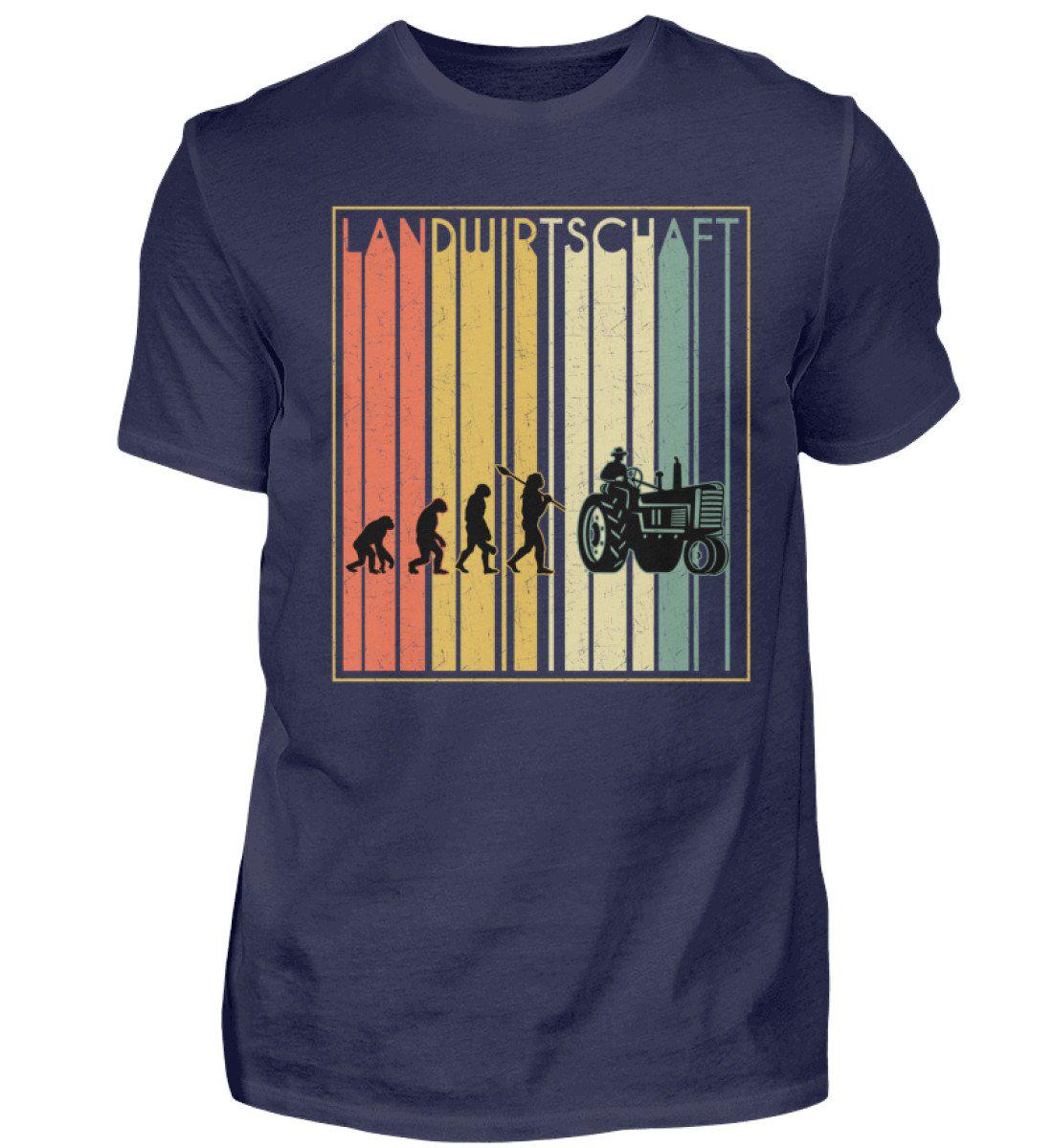 Retro Landwirtschaft · Herren T-Shirt-Herren Basic T-Shirt-Navy-S-Agrarstarz