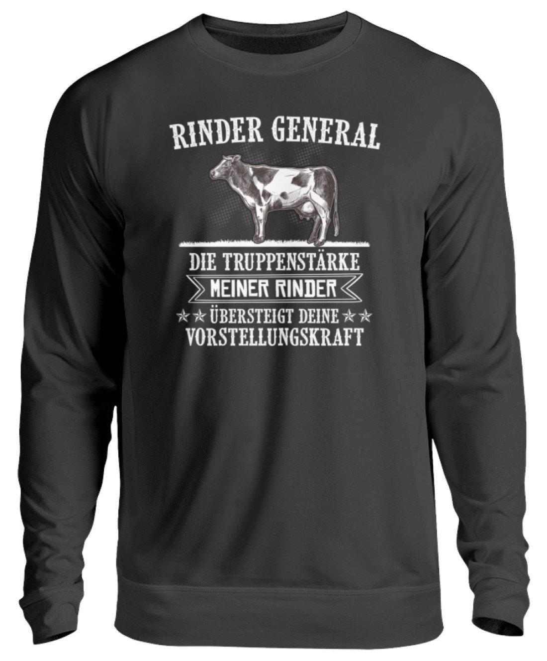 Rinder General · Unisex Sweatshirt Pullover-Unisex Sweatshirt-Jet Black-S-Agrarstarz