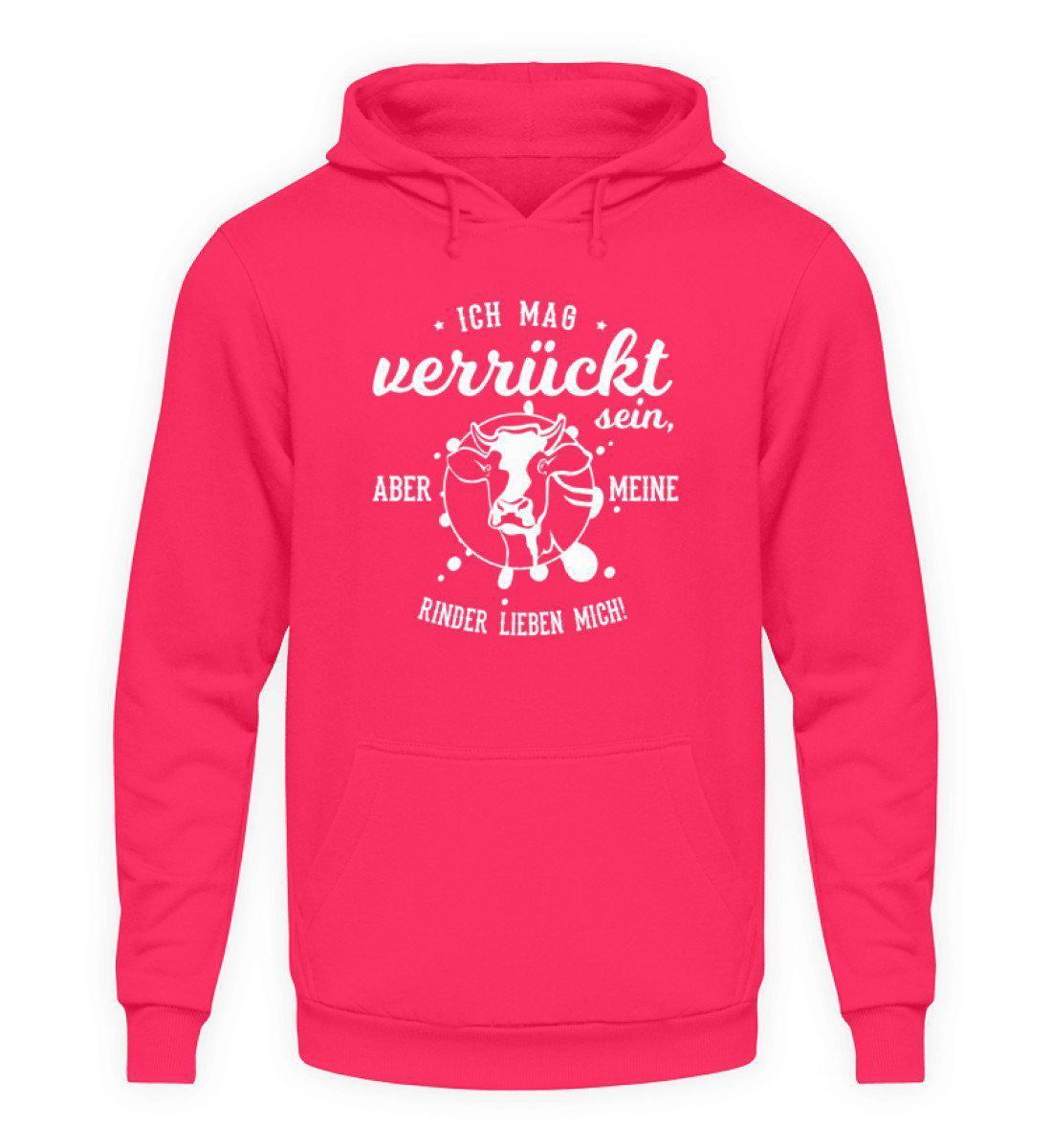 Rinder lieben mich · Unisex Kapuzenpullover Hoodie-Unisex Hoodie-Hot Pink-L-Agrarstarz