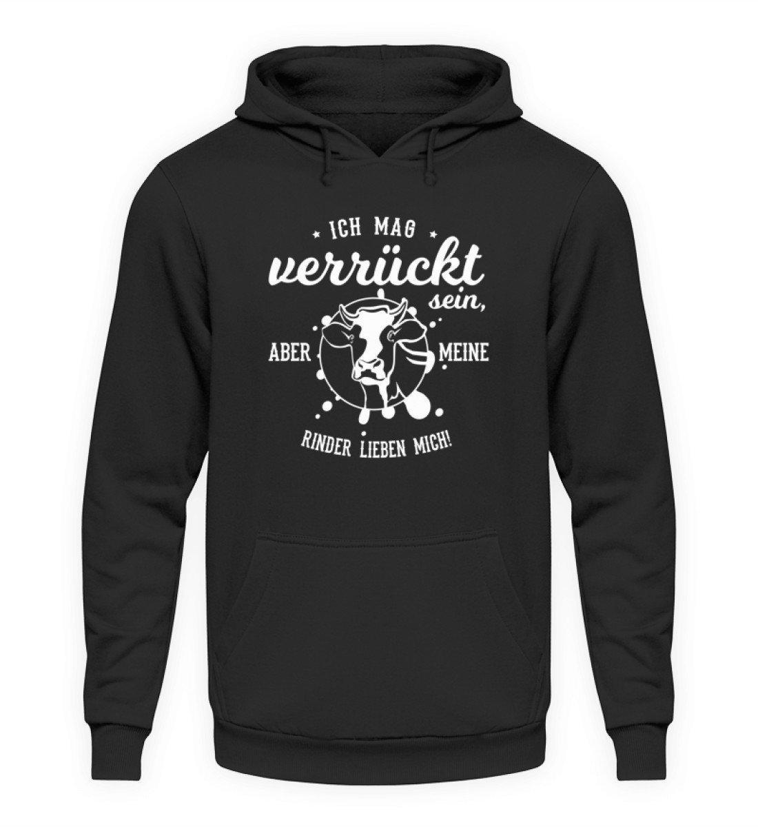 Rinder lieben mich · Unisex Kapuzenpullover Hoodie-Unisex Hoodie-Jet Black-L-Agrarstarz