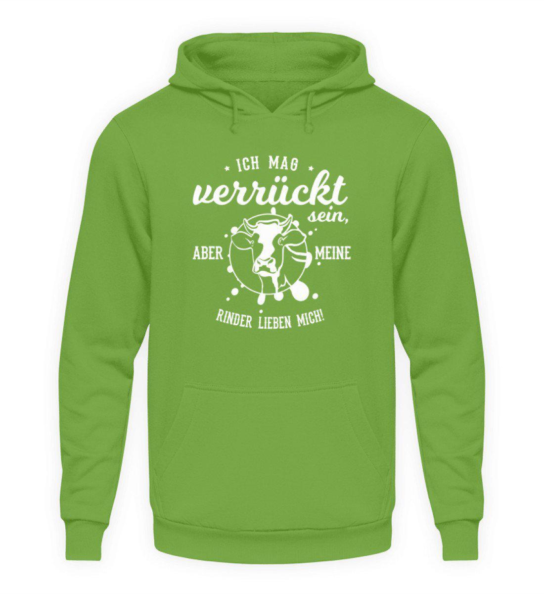 Rinder lieben mich · Unisex Kapuzenpullover Hoodie-Unisex Hoodie-LimeGreen-L-Agrarstarz