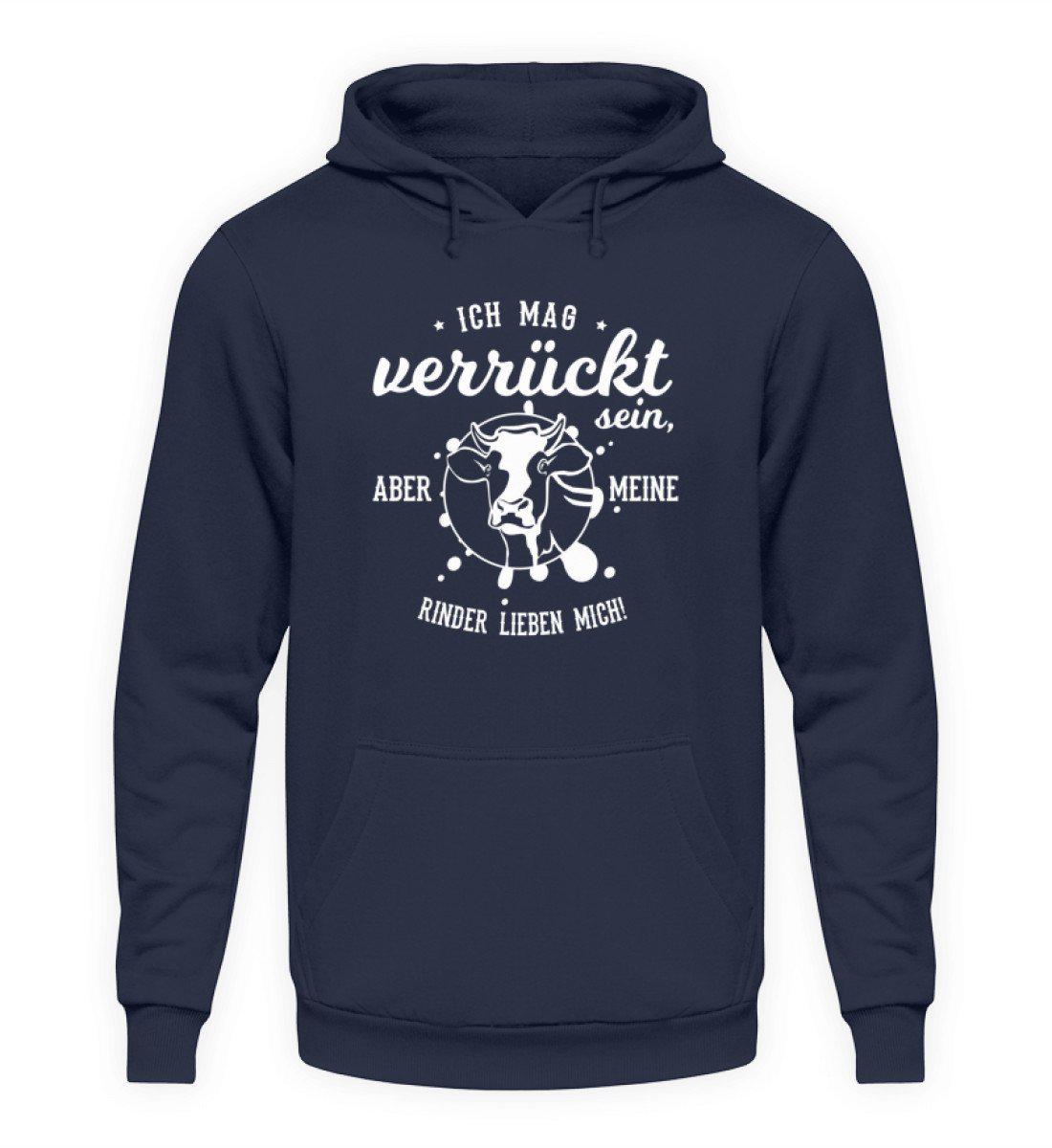 Rinder lieben mich · Unisex Kapuzenpullover Hoodie-Unisex Hoodie-Oxford Navy-L-Agrarstarz