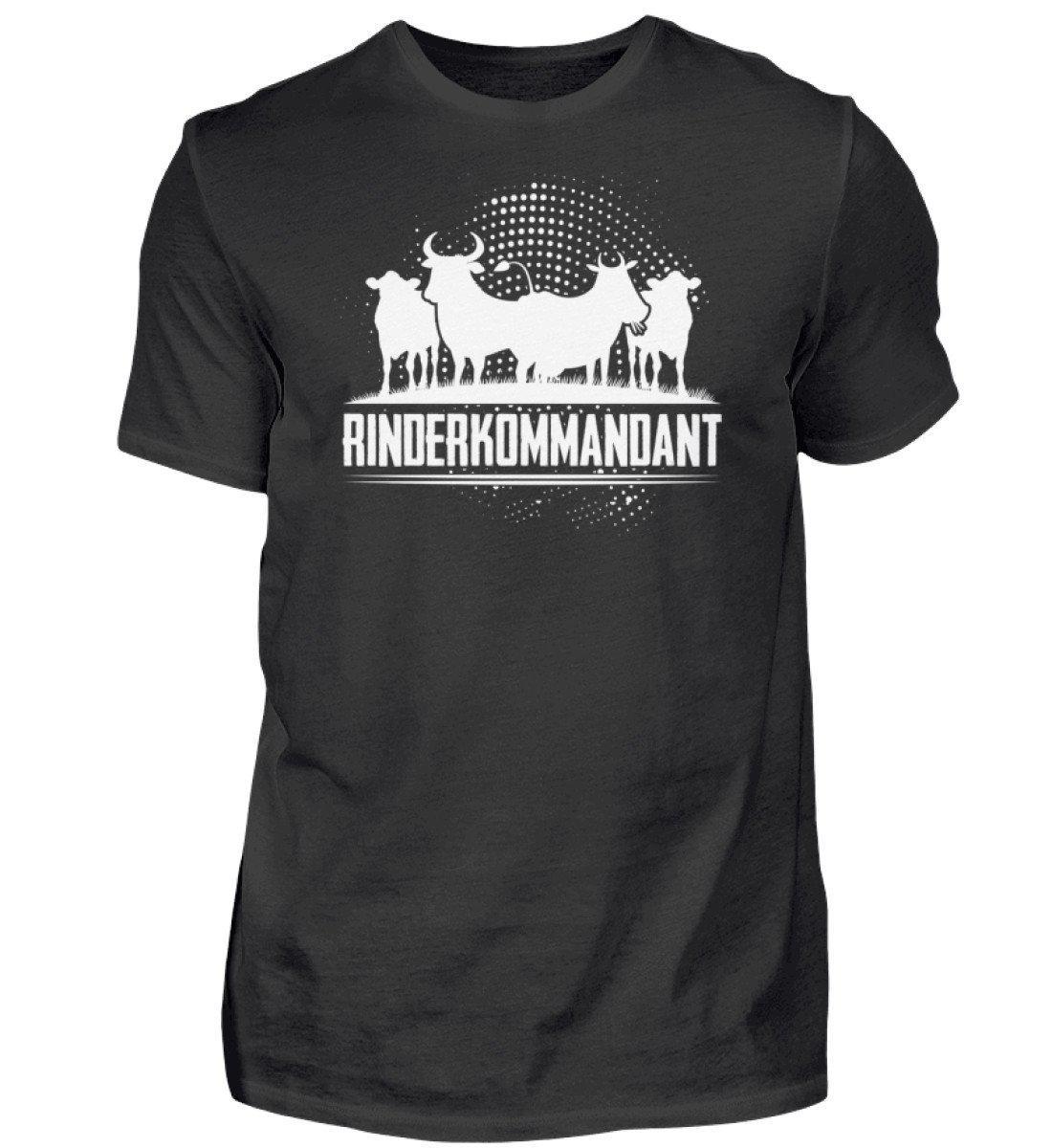 Rinderkommandant · Herren T-Shirt-Herren Basic T-Shirt-Black-S-Agrarstarz