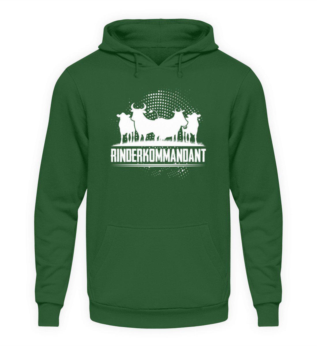 Rinderkommandant · Unisex Kapuzenpullover Hoodie-Unisex Hoodie-Bottle Green-L-Agrarstarz