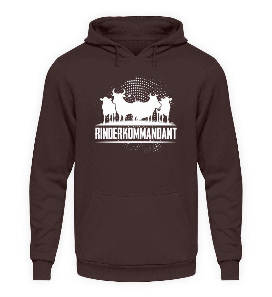 Rinderkommandant · Unisex Kapuzenpullover Hoodie-Unisex Hoodie-Hot Chocolate-L-Agrarstarz