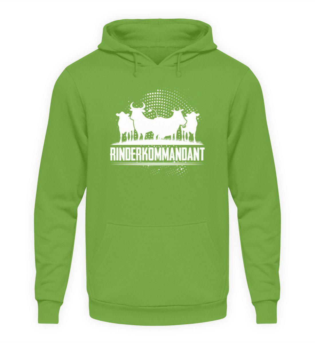 Rinderkommandant · Unisex Kapuzenpullover Hoodie-Unisex Hoodie-LimeGreen-L-Agrarstarz