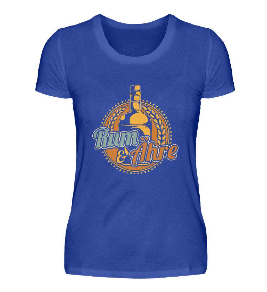 Rum & Ähre · Damen T-Shirt-Damen Basic T-Shirt-Neon Blue-S-Agrarstarz