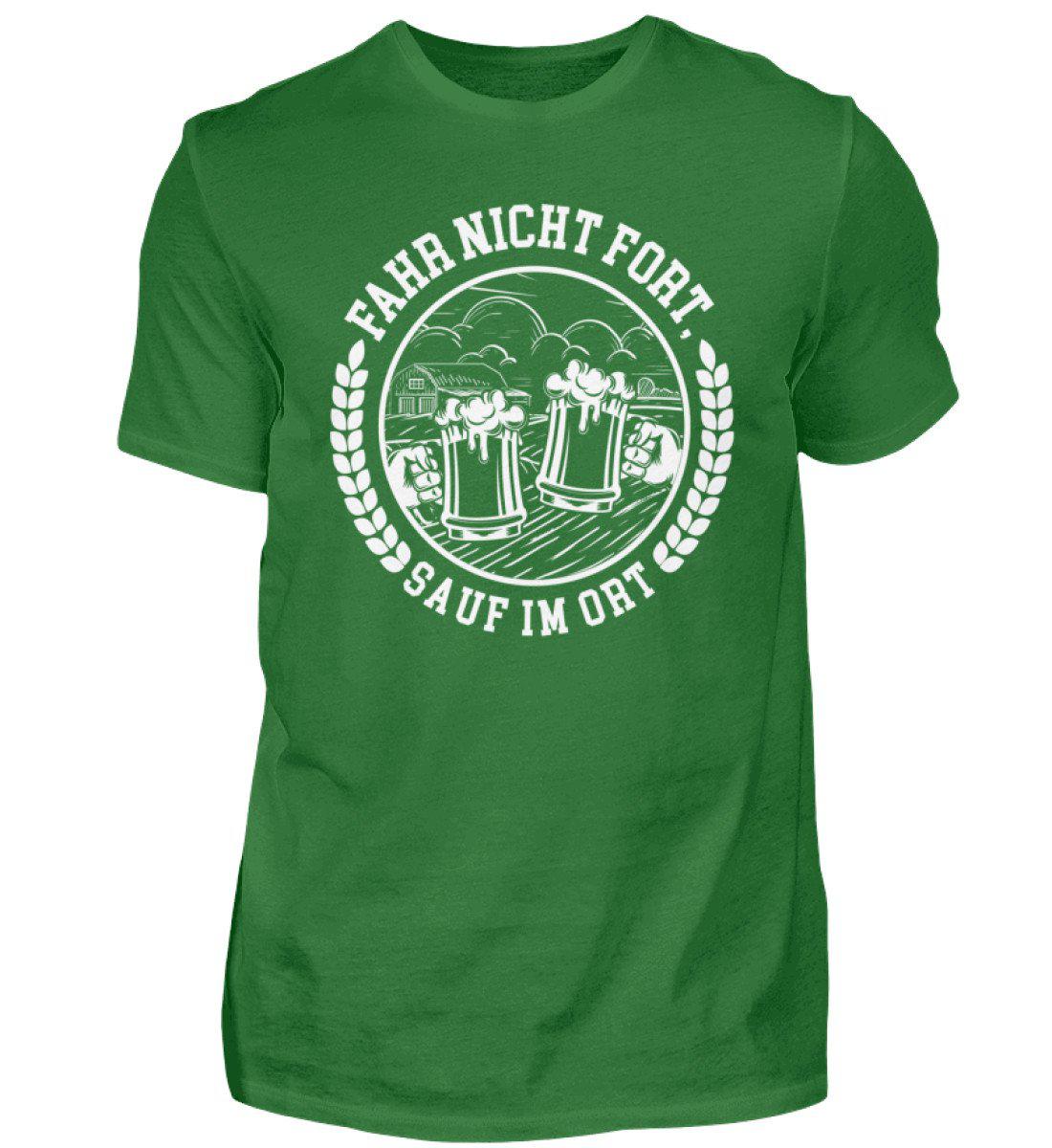 Sauf im Ort · Herren T-Shirt-Herren Basic T-Shirt-Kelly Green-S-Agrarstarz