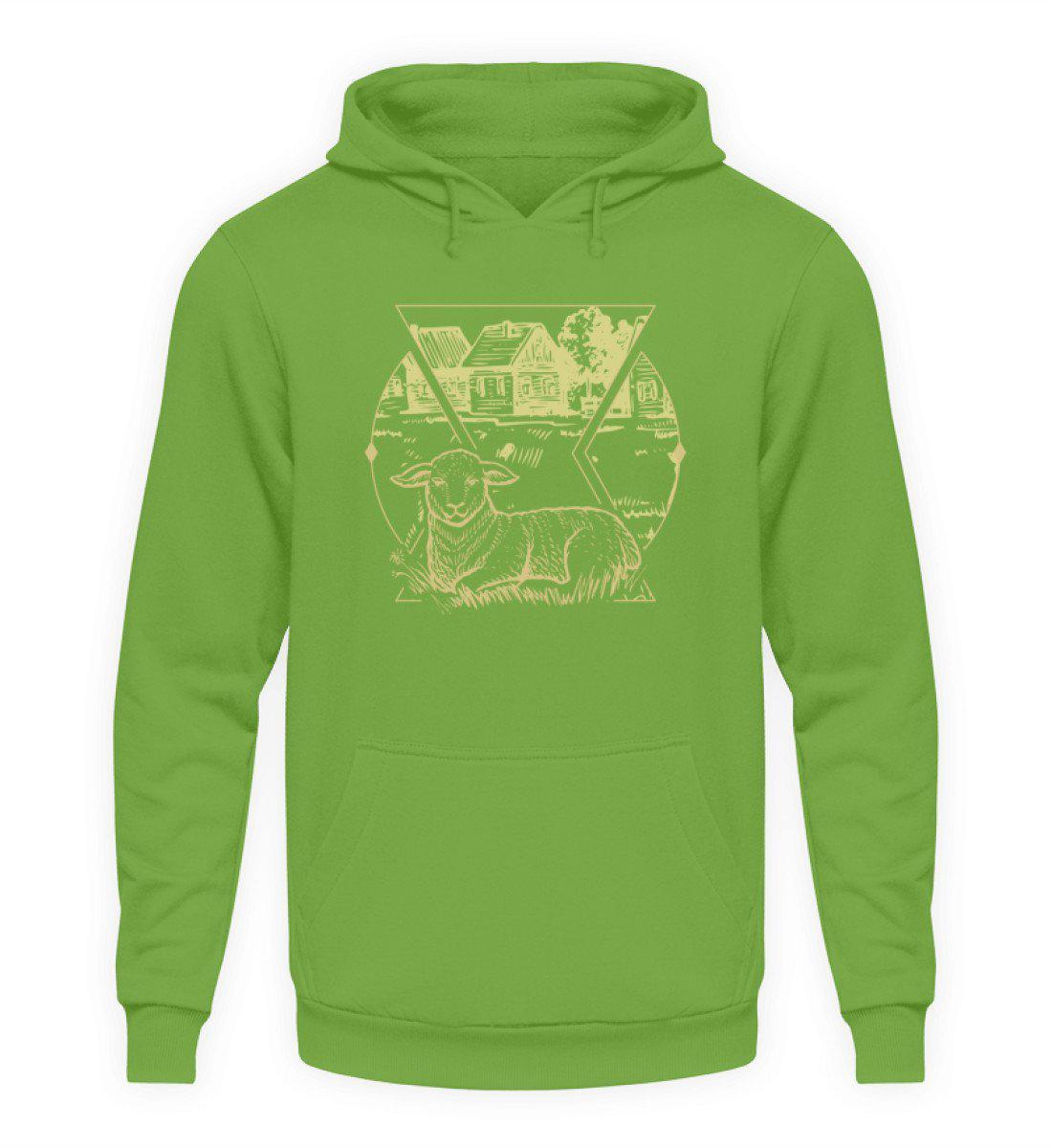 Schaf Geometric · Unisex Kapuzenpullover Hoodie-Unisex Hoodie-LimeGreen-L-Agrarstarz