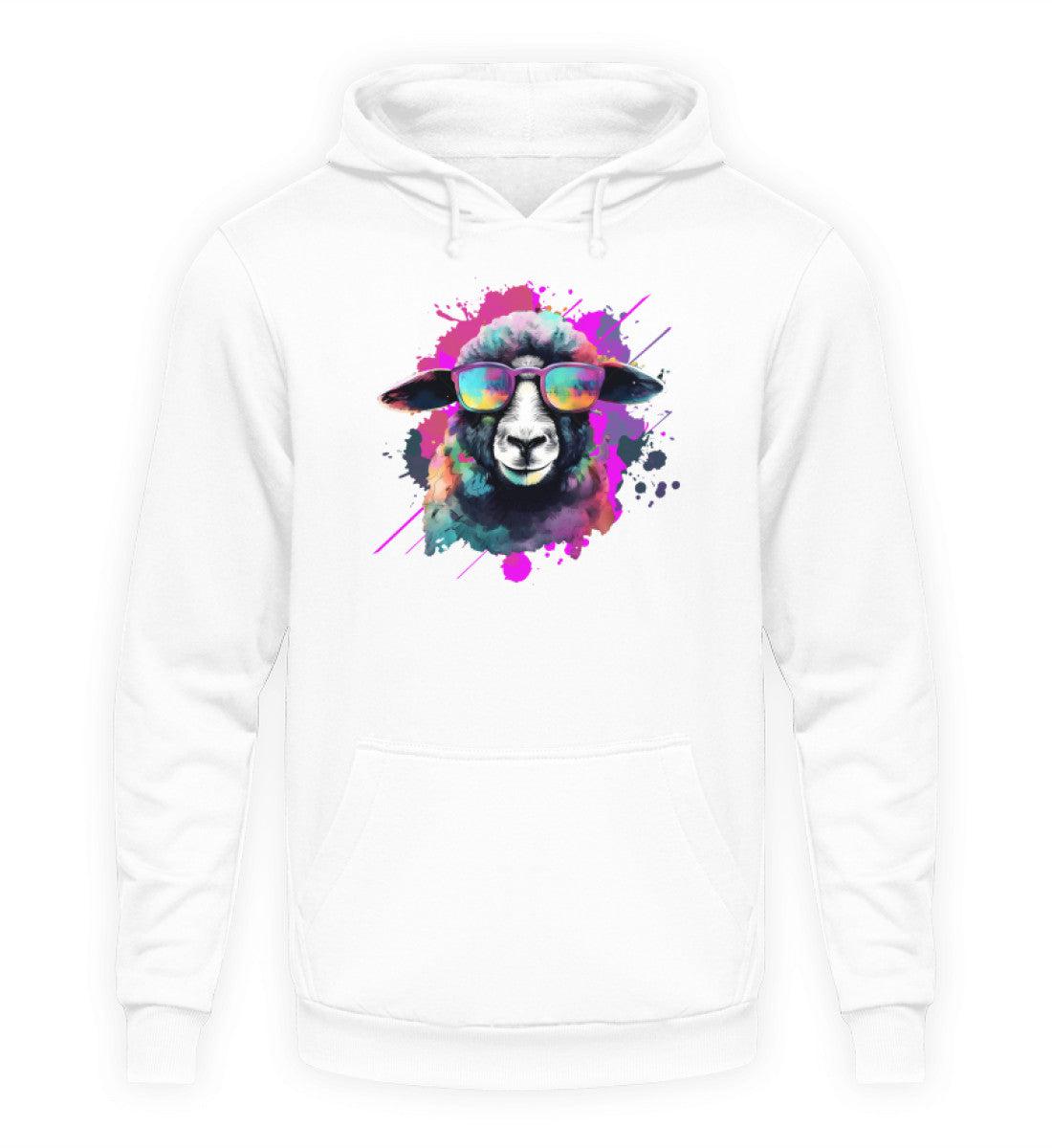 Schaf Sonnenbrille Pink · Unisex Kapuzenpullover Hoodie-Unisex Hoodie-Arctic White-XS-Agrarstarz