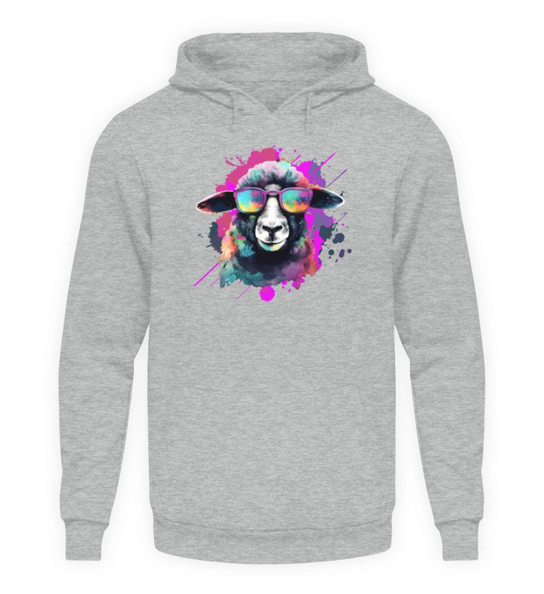 Schaf Sonnenbrille Pink · Unisex Kapuzenpullover Hoodie-Unisex Hoodie-Heather Sport Grey-XS-Agrarstarz