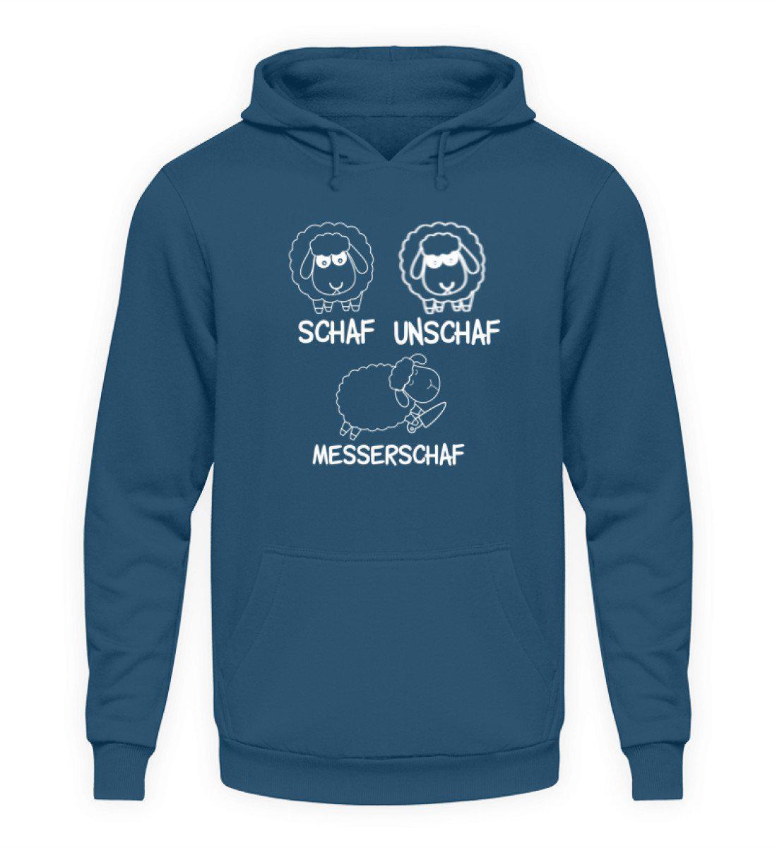 Schaf Unschaf Messerschaf - Unisex Kapuzenpullover Hoodie-Unisex Hoodie-Airforce Blue-S-Agrarstarz