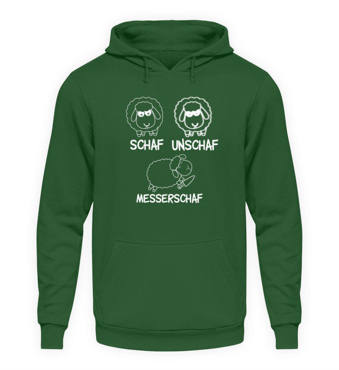 Schaf Unschaf Messerschaf - Unisex Kapuzenpullover Hoodie-Unisex Hoodie-Bottle Green-S-Agrarstarz