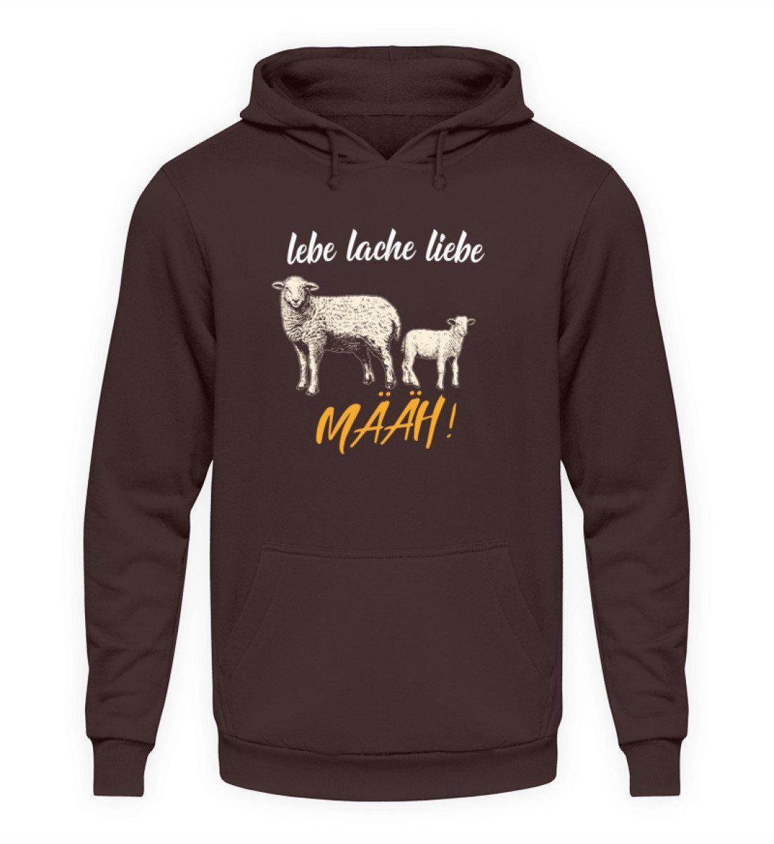 Schaf lebe lache liebe · Unisex Kapuzenpullover Hoodie-Unisex Hoodie-Hot Chocolate-L-Agrarstarz