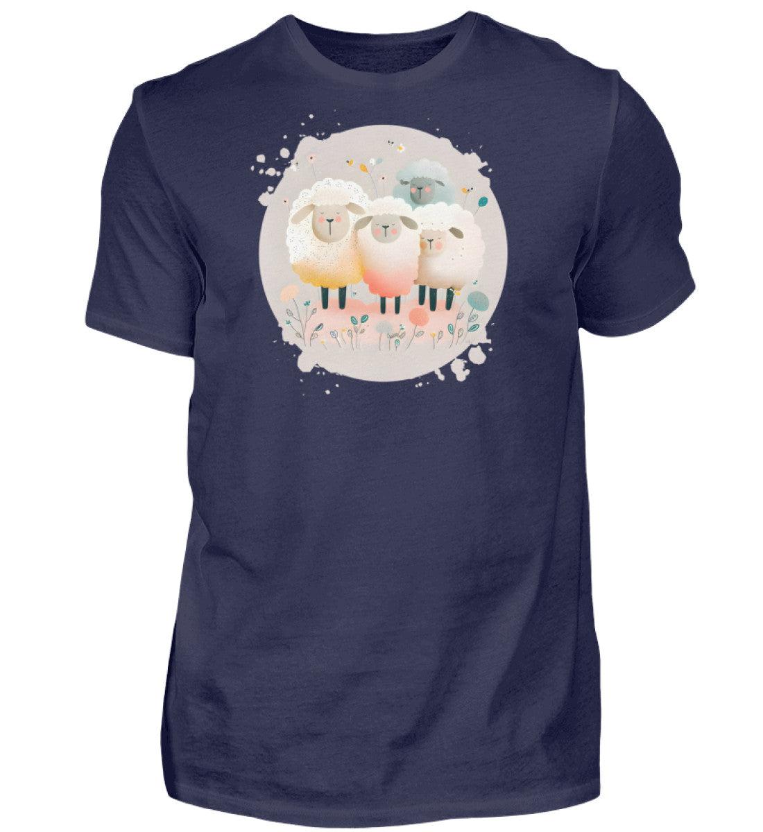 Schafe · Herren T-Shirt-Herren Basic T-Shirt-Navy-S-Agrarstarz