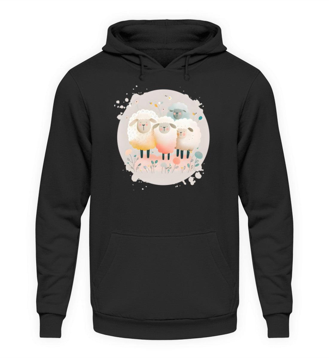 Schafe · Unisex Kapuzenpullover Hoodie-Unisex Hoodie-Deep Black-XS-Agrarstarz