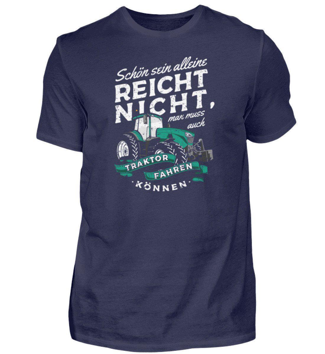 Schön sein alleine reicht nicht · Herren T-Shirt-Herren Basic T-Shirt-Navy-S-Agrarstarz