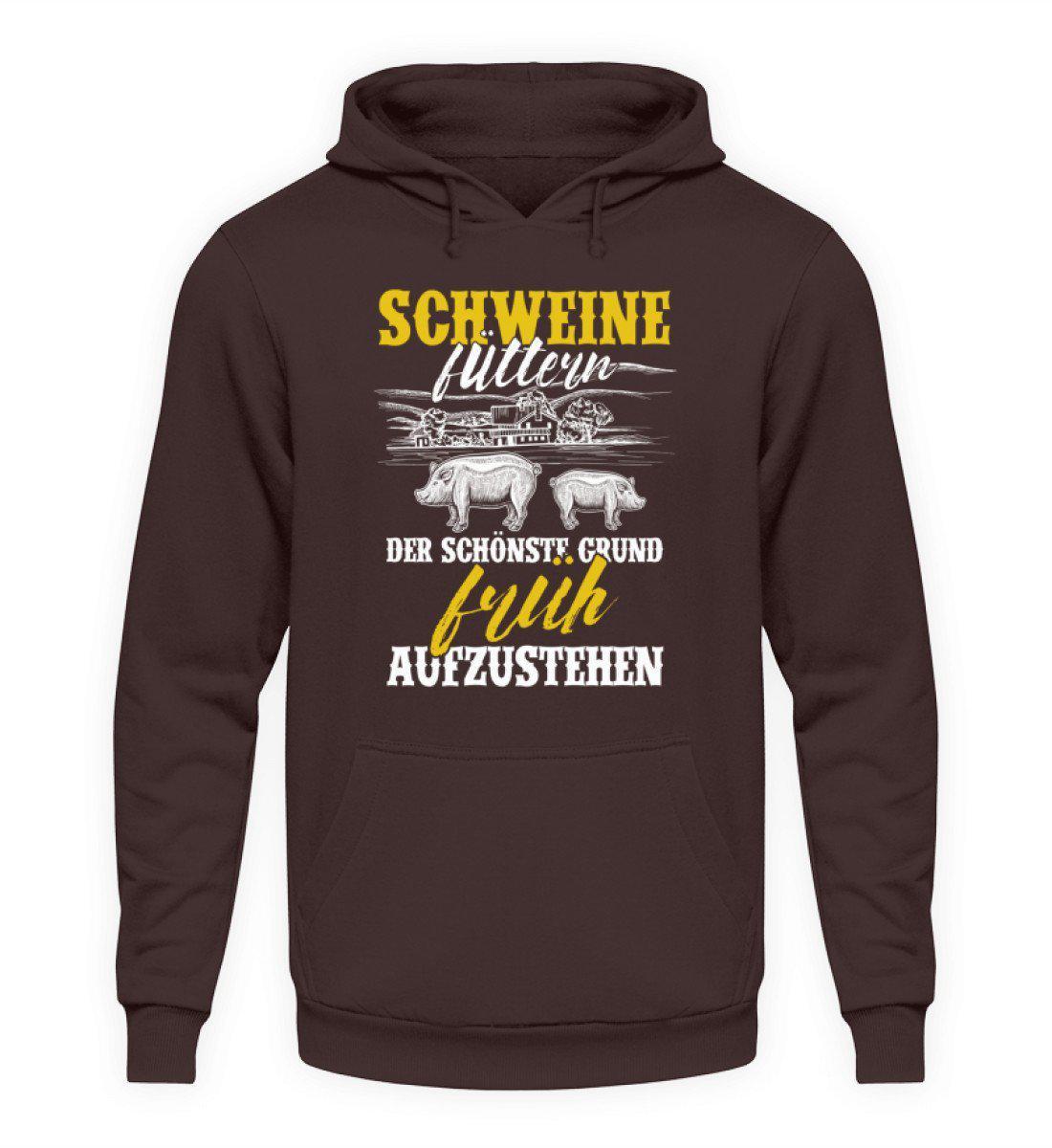 Schweine füttern · Unisex Kapuzenpullover Hoodie-Unisex Hoodie-Hot Chocolate-S-Agrarstarz