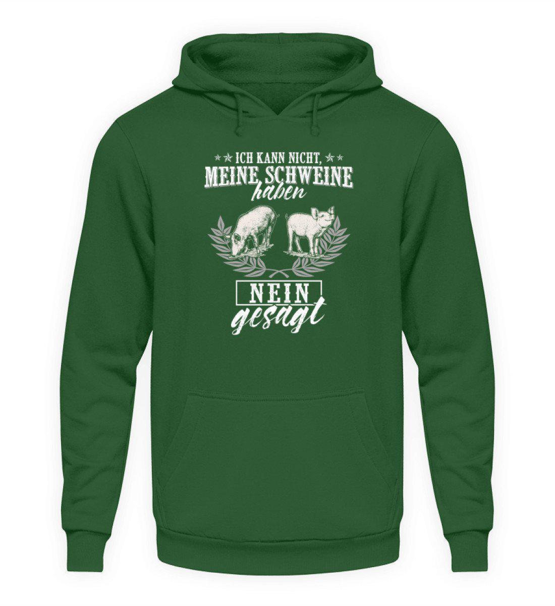 Schweine haben nein gesagt · Unisex Kapuzenpullover Hoodie-Unisex Hoodie-Bottle Green-S-Agrarstarz