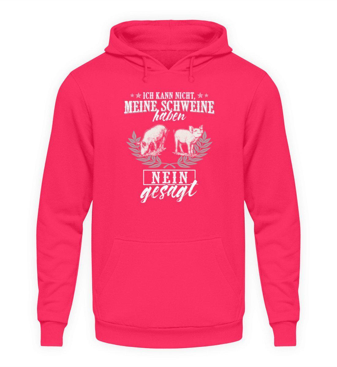 Schweine haben nein gesagt · Unisex Kapuzenpullover Hoodie-Unisex Hoodie-Hot Pink-S-Agrarstarz