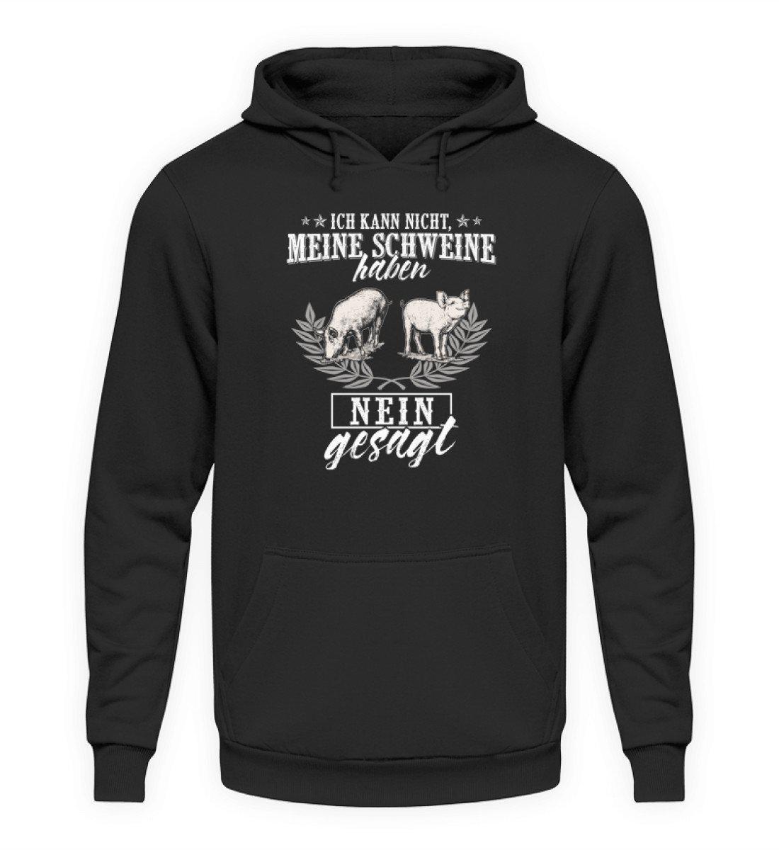 Schweine haben nein gesagt · Unisex Kapuzenpullover Hoodie-Unisex Hoodie-Jet Black-S-Agrarstarz
