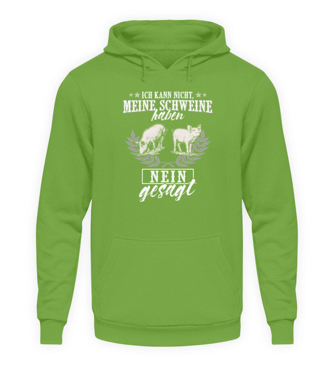 Schweine haben nein gesagt · Unisex Kapuzenpullover Hoodie-Unisex Hoodie-LimeGreen-S-Agrarstarz