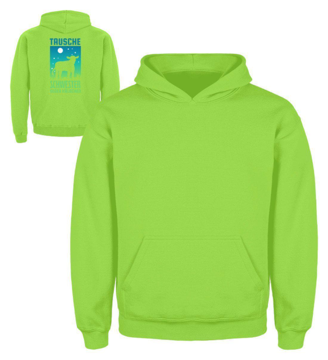 Schwester gegen Kälbchen · Kinder Kapuzenpullover Hoodie-Kinder Hoodie-Agrarstarz