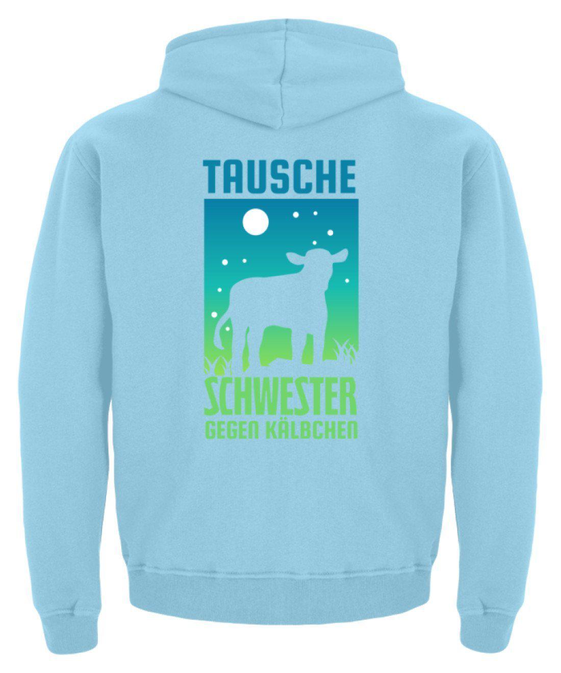 Schwester gegen Kälbchen · Kinder Kapuzenpullover Hoodie-Kinder Hoodie-Agrarstarz