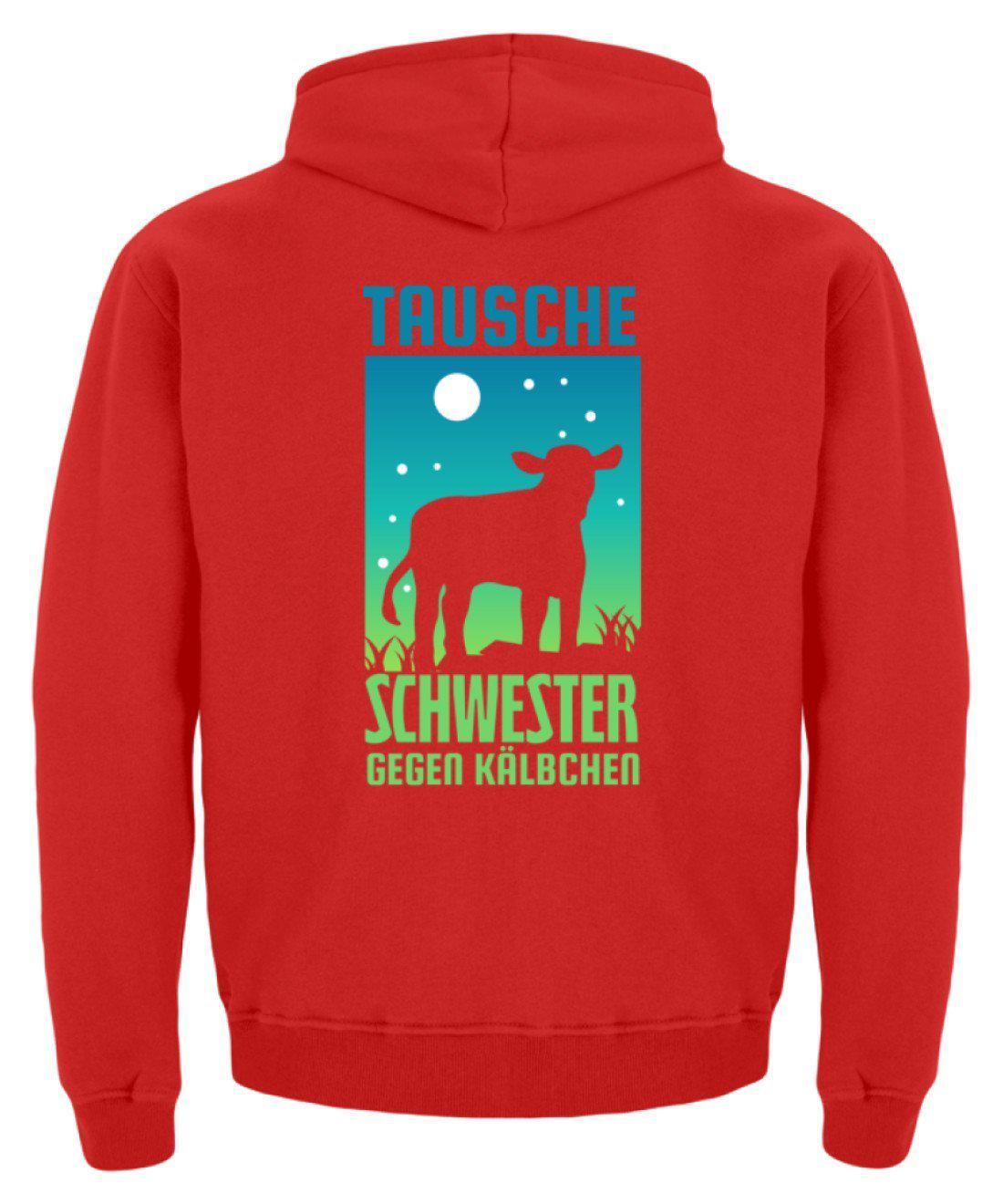 Schwester gegen Kälbchen · Kinder Kapuzenpullover Hoodie-Kinder Hoodie-Agrarstarz