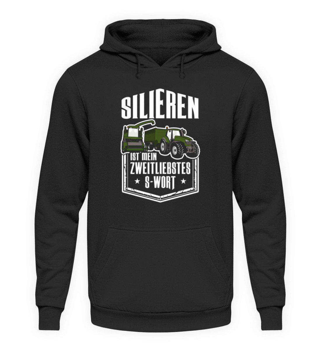 Silieren zweitliebstes S-Wort · Unisex Kapuzenpullover Hoodie-Unisex Hoodie-Jet Black-S-Agrarstarz