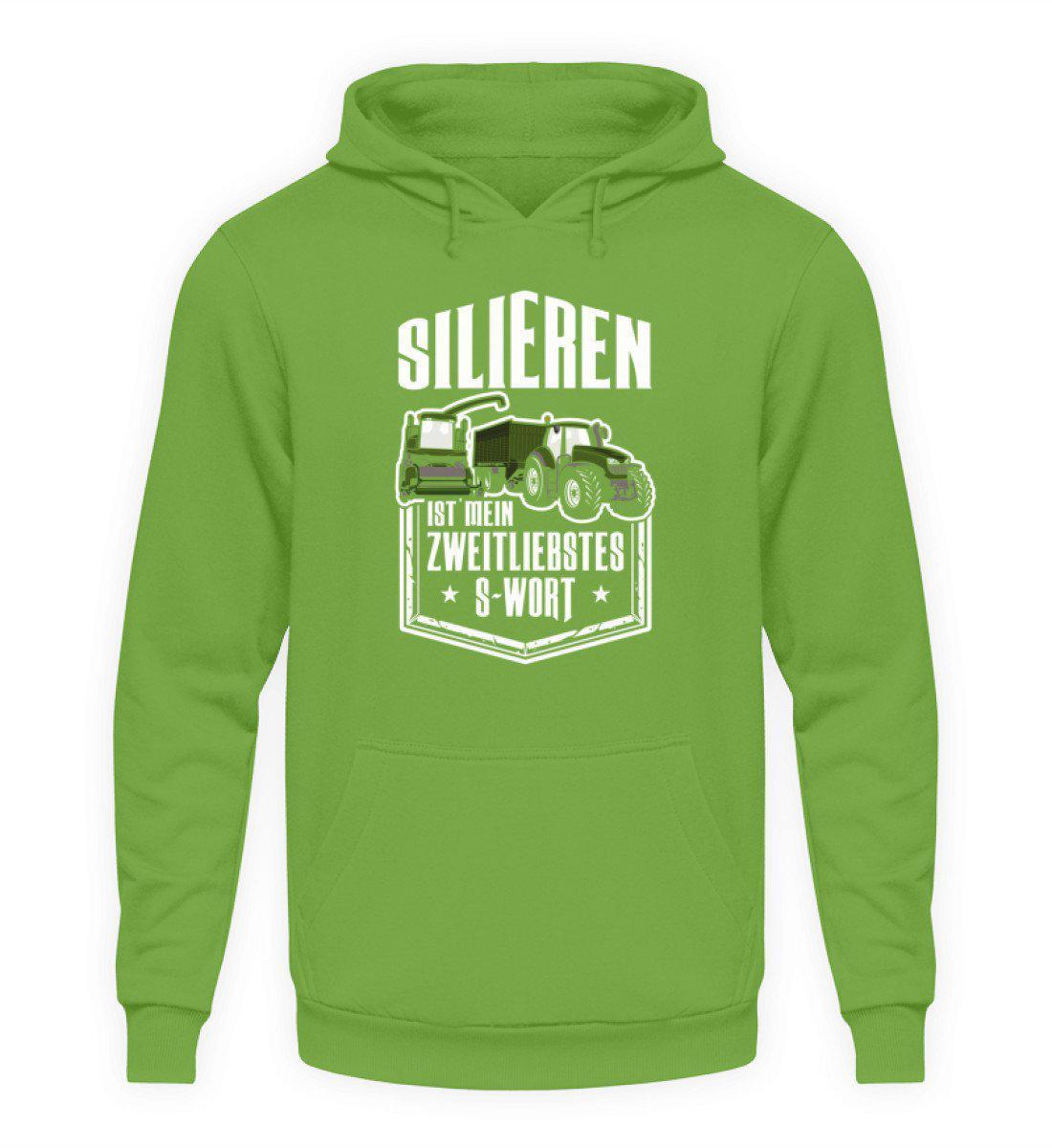 Silieren zweitliebstes S-Wort · Unisex Kapuzenpullover Hoodie-Unisex Hoodie-LimeGreen-S-Agrarstarz