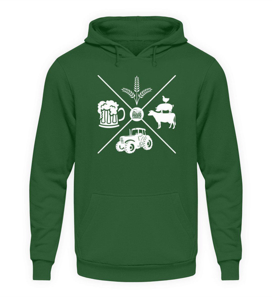 Simple X · Unisex Kapuzenpullover Hoodie-Unisex Hoodie-Bottle Green-L-Agrarstarz