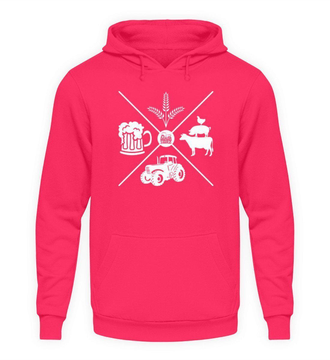 Simple X · Unisex Kapuzenpullover Hoodie-Unisex Hoodie-Hot Pink-L-Agrarstarz