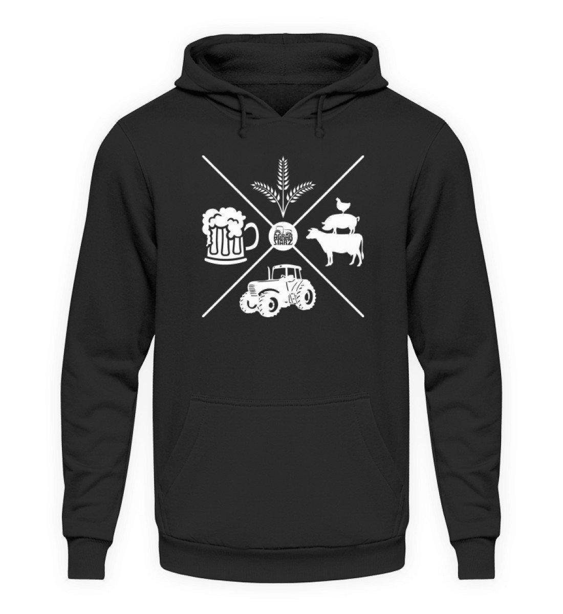 Simple X · Unisex Kapuzenpullover Hoodie-Unisex Hoodie-Jet Black-L-Agrarstarz