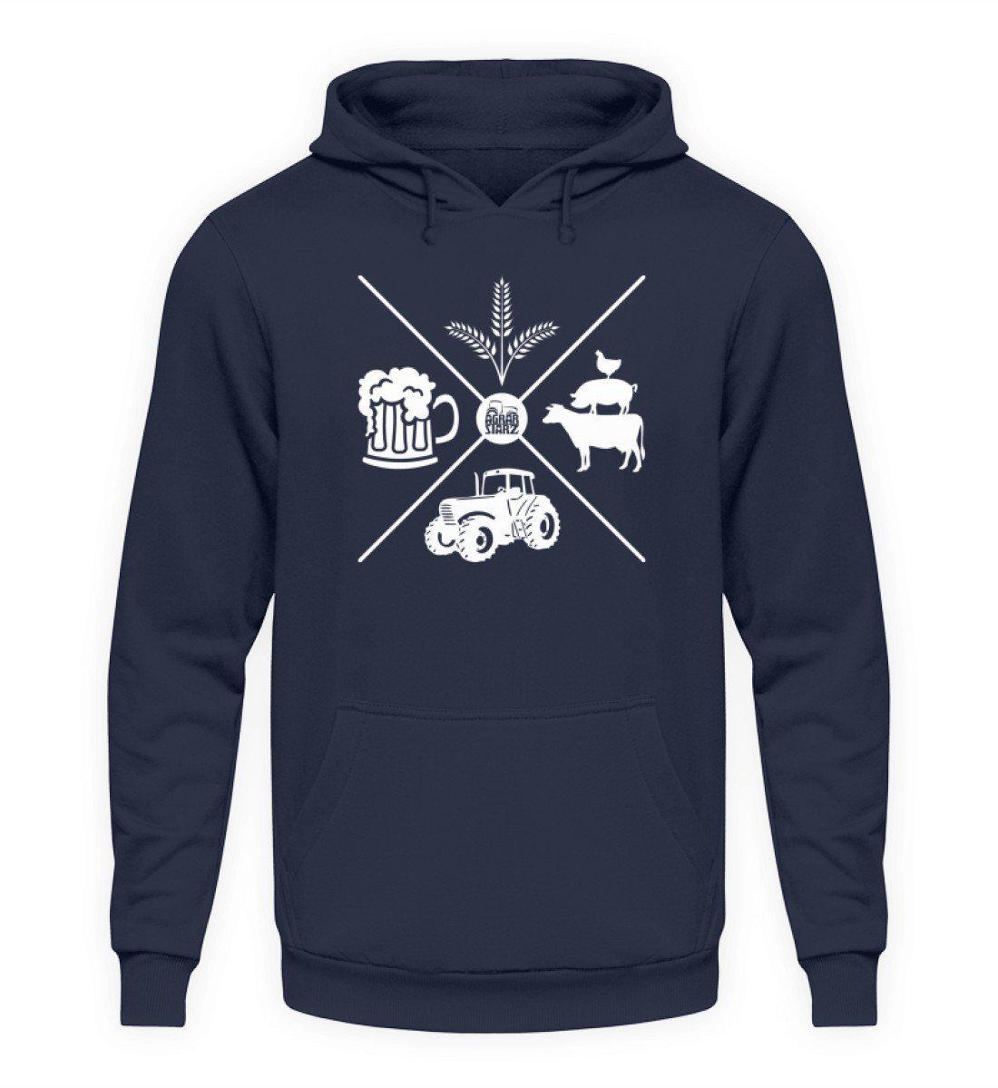 Simple X · Unisex Kapuzenpullover Hoodie-Unisex Hoodie-Oxford Navy-L-Agrarstarz