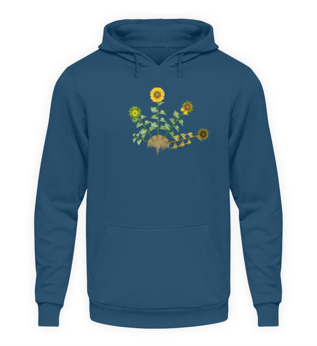 Sonnenblume Lebenszyklus · Unisex Kapuzenpullover Hoodie-Unisex Hoodie-Airforce Blue-S-Agrarstarz
