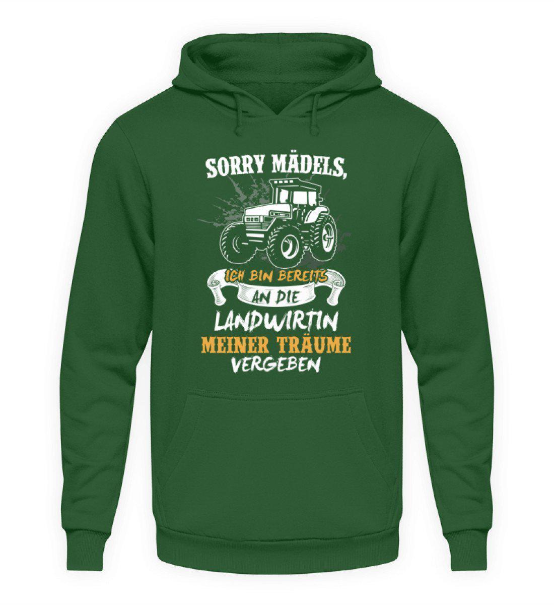 Sorry Mädels vergeben · Unisex Kapuzenpullover Hoodie-Unisex Hoodie-Bottle Green-L-Agrarstarz