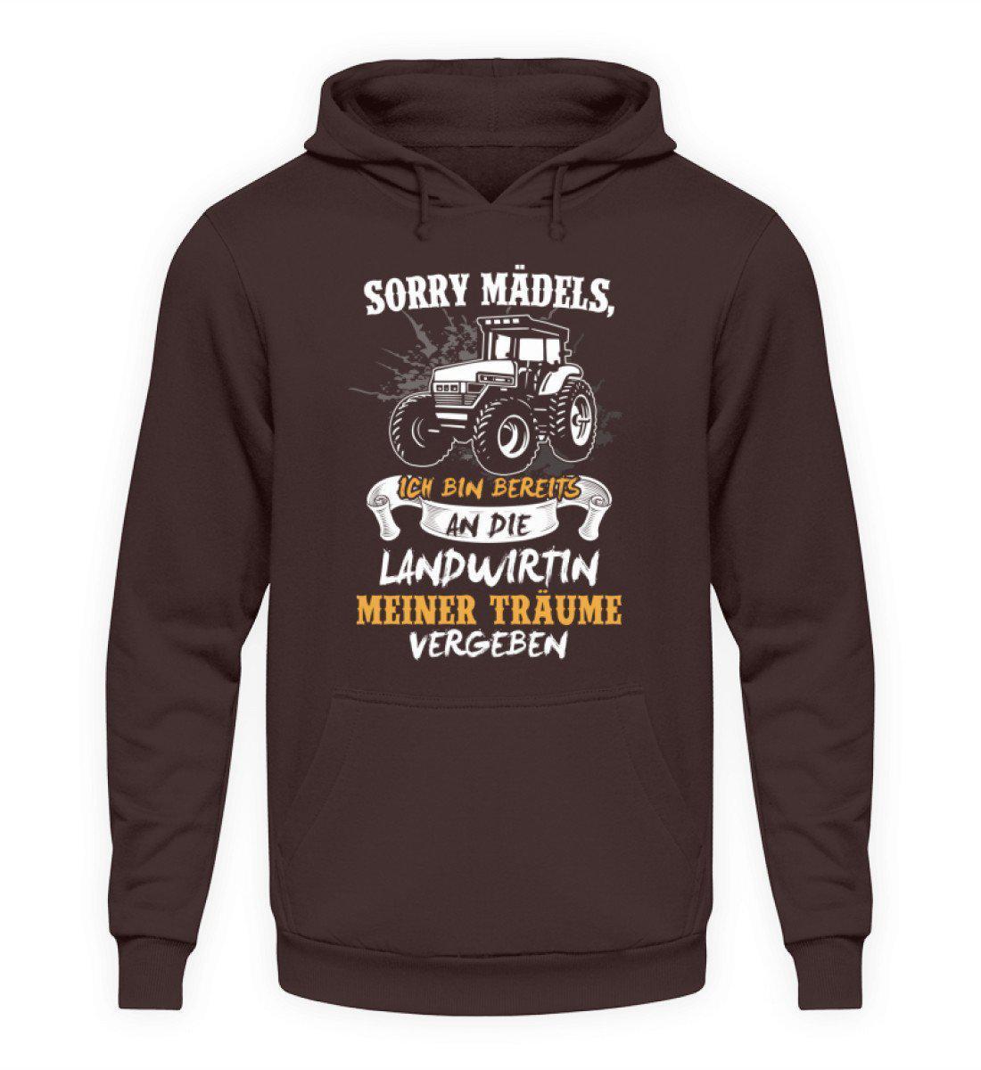 Sorry Mädels vergeben · Unisex Kapuzenpullover Hoodie-Unisex Hoodie-Hot Chocolate-L-Agrarstarz
