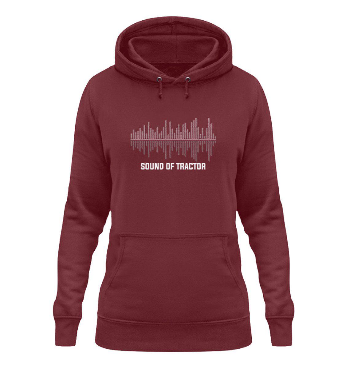 Sound of Tractor - Damen Hoodie-Damen Hoodie-Burgundy-XS-Agrarstarz
